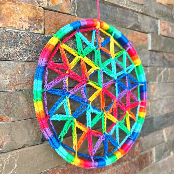 Mandala Flor De La Vida crochet - Imagen 2