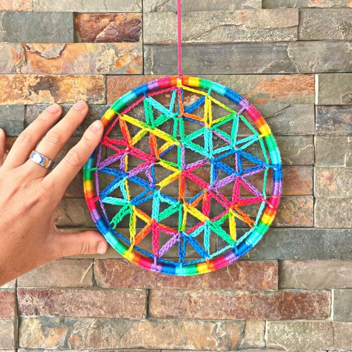 Mandala Flor De La Vida crochet - Imagen 3