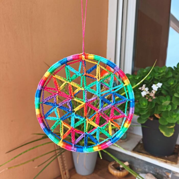 Mandala Flor De La Vida crochet - Imagen 4