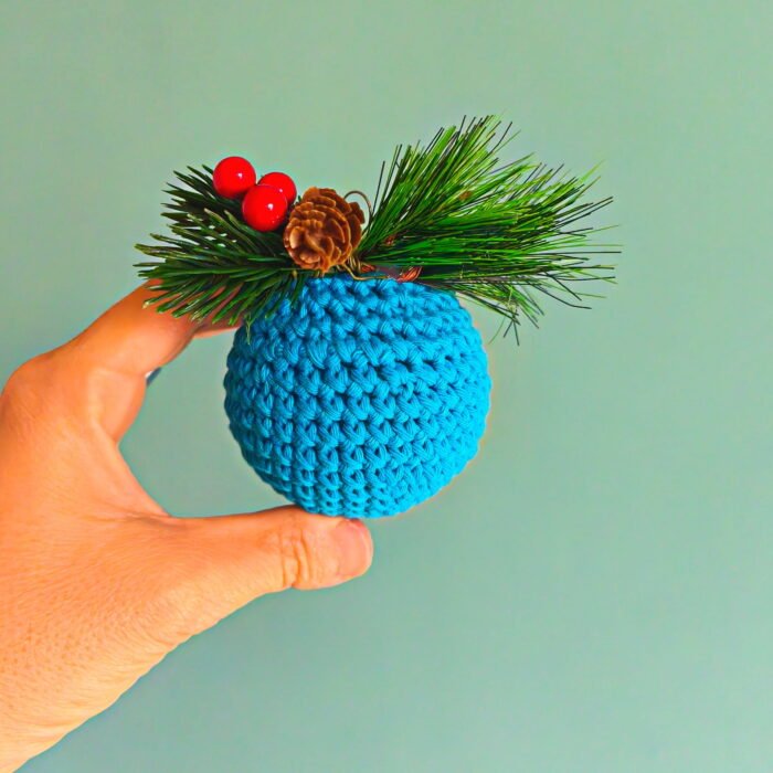 Bolas de Navidad a Crochet Personalizadas - Imagen 8