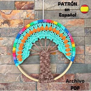 Patrón a crochet Mandala Árbol de la Vida
